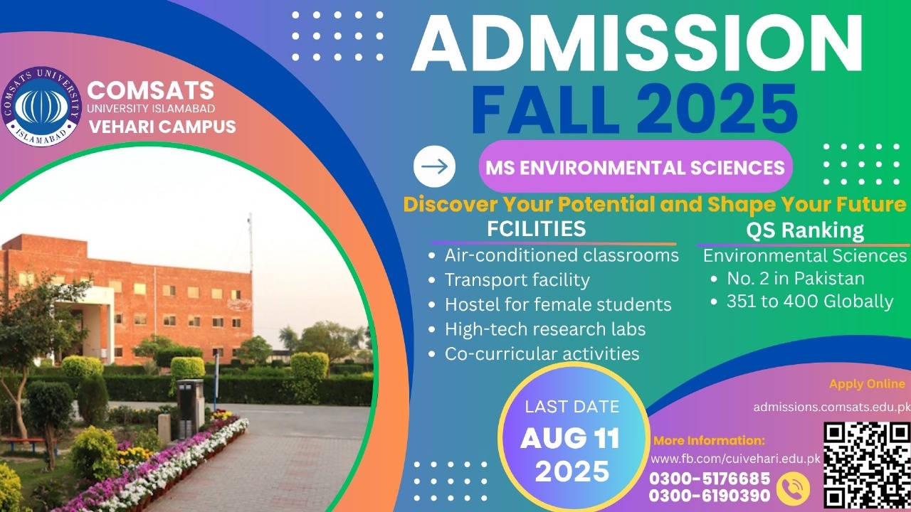 Environmental Sciences Department of CUI Vehari Campus